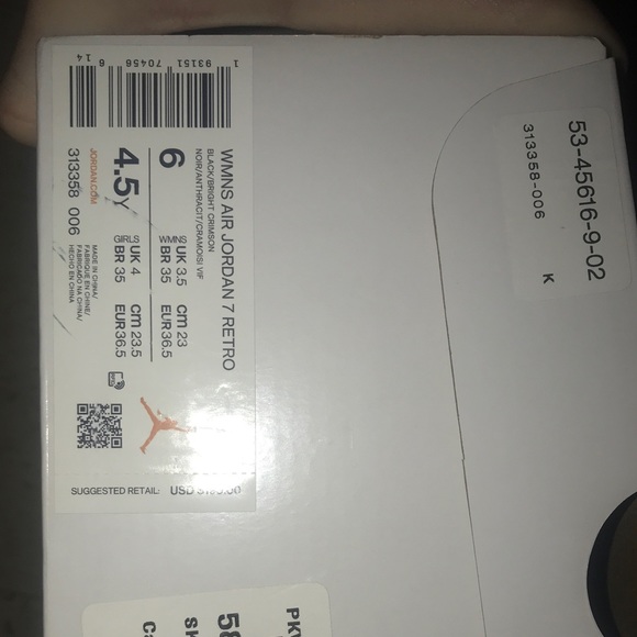 Women’s Air Jordan Retro 7s Black - Picture 5 of 5